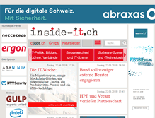 Tablet Screenshot of inside-it.ch